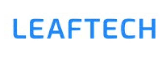 LeafTech logo in blue text on a white background