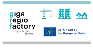 Giga Regio Factory EU co-funded construction project logo